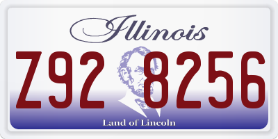 IL license plate Z928256