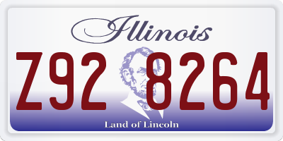 IL license plate Z928264