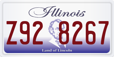 IL license plate Z928267