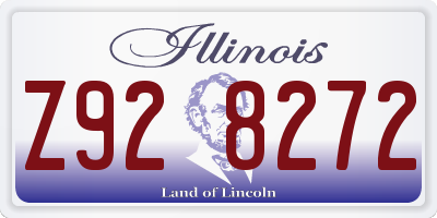 IL license plate Z928272