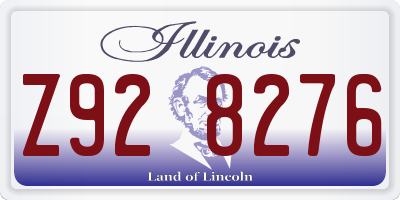 IL license plate Z928276