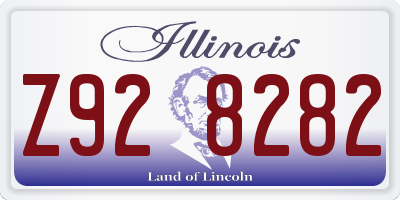 IL license plate Z928282