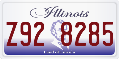 IL license plate Z928285