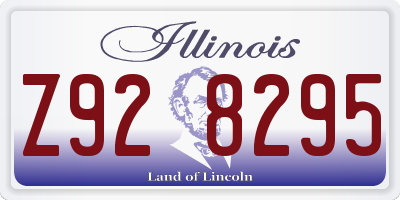 IL license plate Z928295