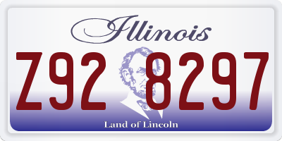 IL license plate Z928297
