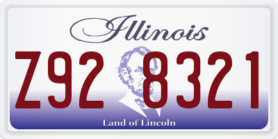 IL license plate Z928321