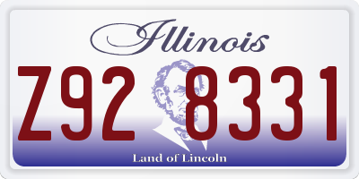 IL license plate Z928331