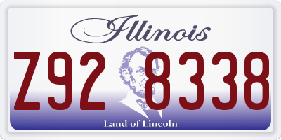 IL license plate Z928338