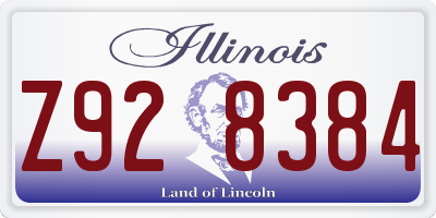 IL license plate Z928384
