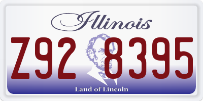 IL license plate Z928395