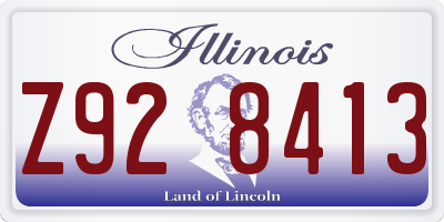 IL license plate Z928413