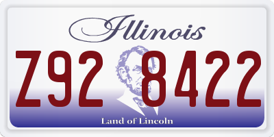 IL license plate Z928422