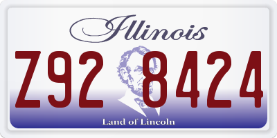 IL license plate Z928424