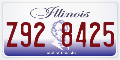 IL license plate Z928425