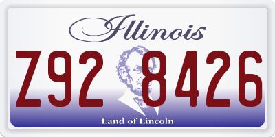 IL license plate Z928426