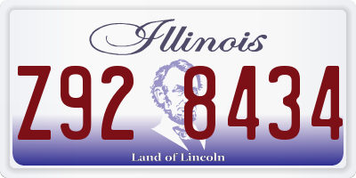IL license plate Z928434