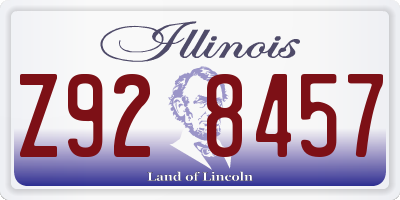 IL license plate Z928457