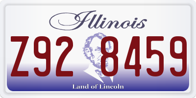 IL license plate Z928459