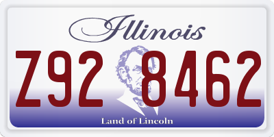 IL license plate Z928462