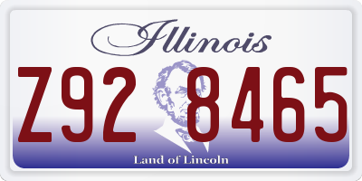 IL license plate Z928465