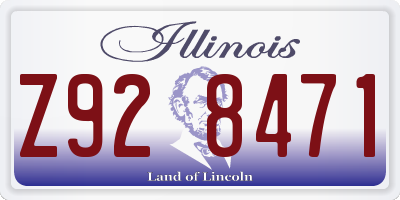 IL license plate Z928471