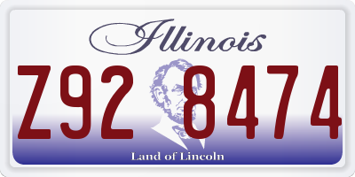 IL license plate Z928474
