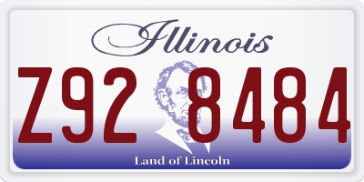 IL license plate Z928484