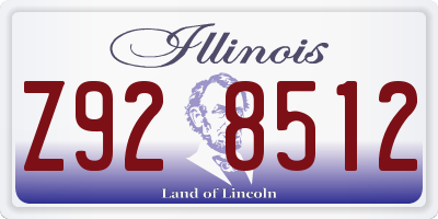 IL license plate Z928512