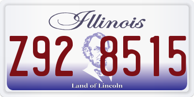 IL license plate Z928515
