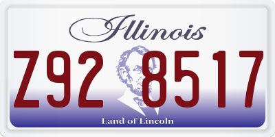 IL license plate Z928517