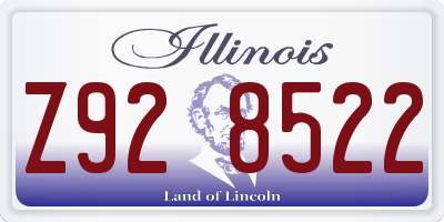 IL license plate Z928522