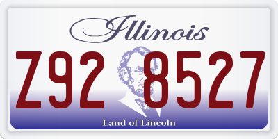 IL license plate Z928527