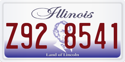 IL license plate Z928541