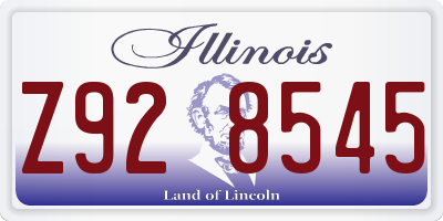 IL license plate Z928545