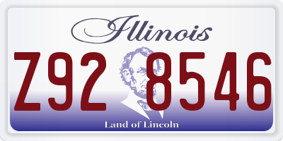 IL license plate Z928546