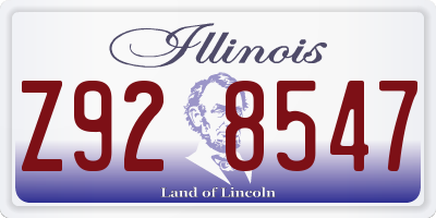 IL license plate Z928547