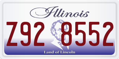 IL license plate Z928552