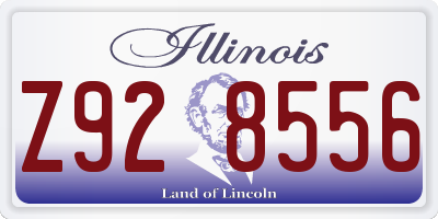 IL license plate Z928556
