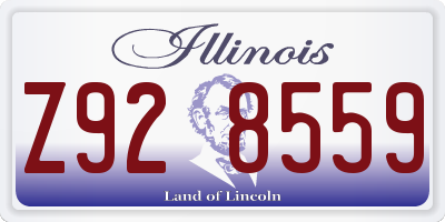 IL license plate Z928559