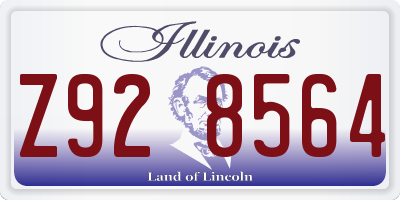 IL license plate Z928564
