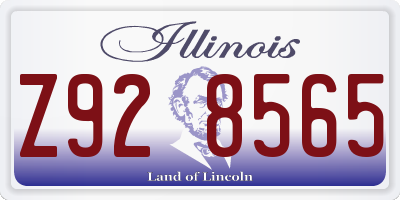 IL license plate Z928565