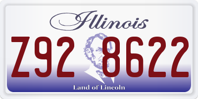 IL license plate Z928622