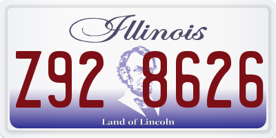 IL license plate Z928626