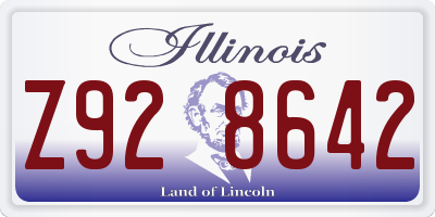 IL license plate Z928642