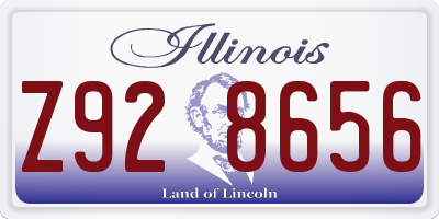 IL license plate Z928656