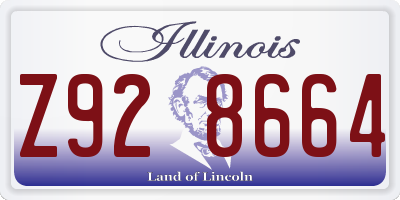 IL license plate Z928664