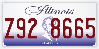 IL license plate Z928665