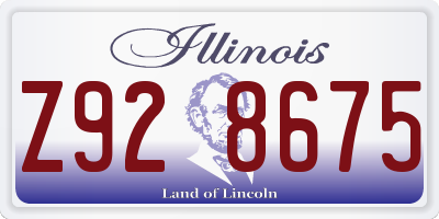 IL license plate Z928675