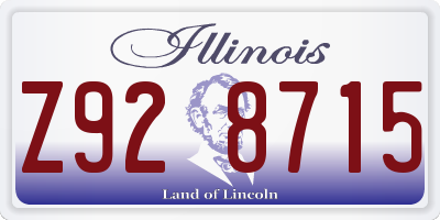 IL license plate Z928715