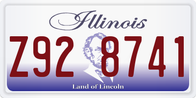 IL license plate Z928741